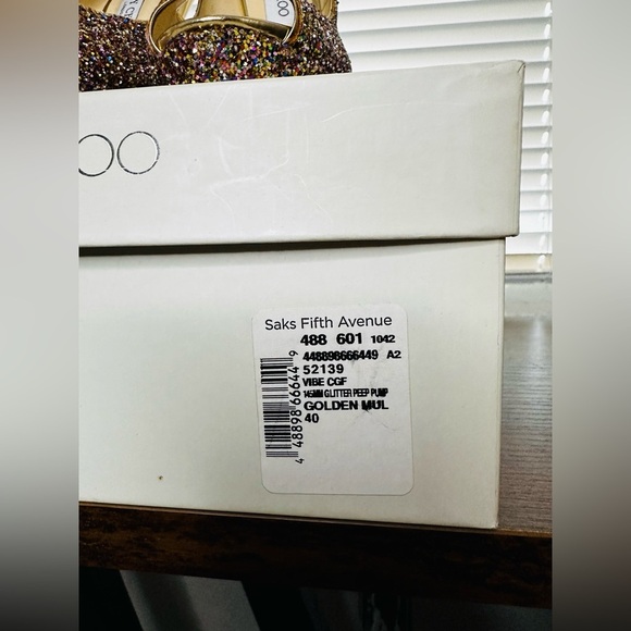 Jimmy Choo Glitter Heels. Size 40 - Picture 5 of 6